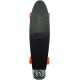 Skateboard dětský pennyboard černý 60cm kovové osy oranžová kola