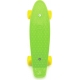 Skateboard dětský pennyboard zelený 43cm plastové osy žlutá kola