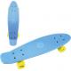 Skateboard dětský pennyboard modrý 60cm kovové osy žlutá kola