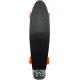 Skateboard dětský pennyboard černý 60cm kovové osy oranžová kola