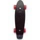 Skateboard dětský pennyboard černý 43cm plastové osy červená kola