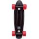 Skateboard dětský pennyboard černý 43cm plastové osy červená kola