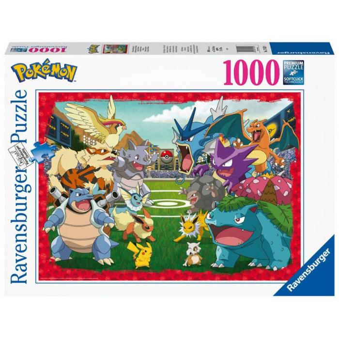 RAVENSBURGER Puzzle Pokémon Poměr síly 1000 dílků 70x50cm skládačka