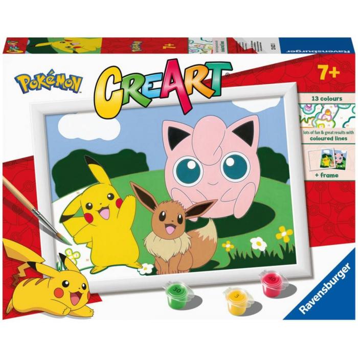 RAVENSBURGER CreArt Pokémoni Namaluj si obraz kreativní set v krabici