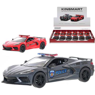 KINSMART Auto model 1:36 Corvette 2021 záchranné složky PB 13cm 2 barvy