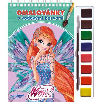 AKIM Omalovánky set s barvami a štětcem WinX Club