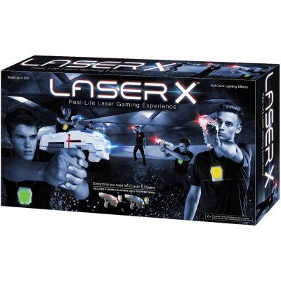 Laser X pistole dětská infračervená 2ks s vestou laser game na baterie Světlo Zvuk