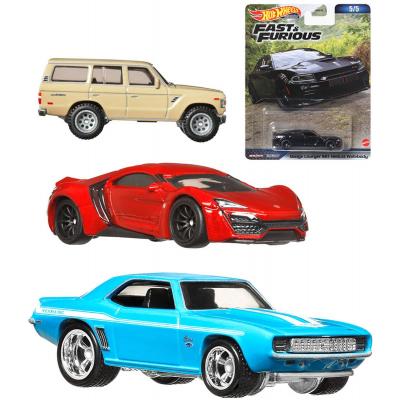 MATTEL HOT WHEELS Auto Rychle a zběsile kovový angličák 5 druhů na kartě