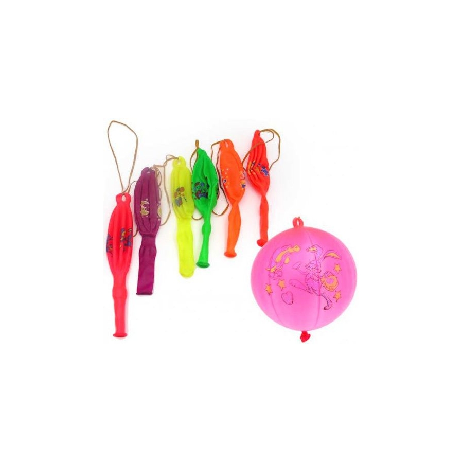 GEMAR Balónek nafukovací punch ball potištěný s gumičkou 45/141 8 mix GPBD1  - Miky hračky