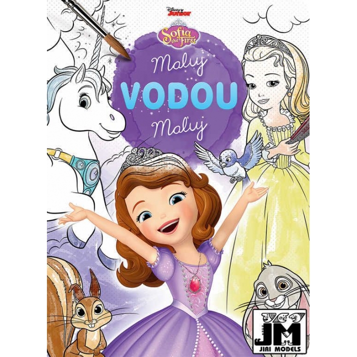 JIRI MODELS Maluj vodou Disney Sofie První omalovánky