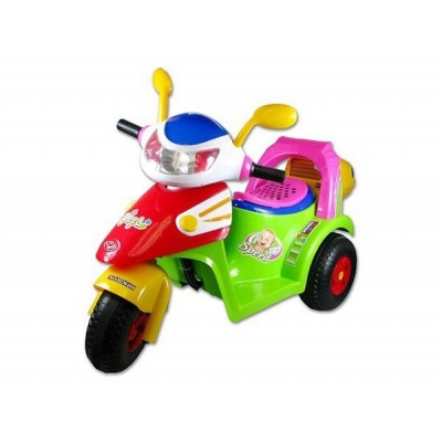 Motorka dětská 3 kola na baterie elektrické vozítko pro kluky a holky Světlo Zvu