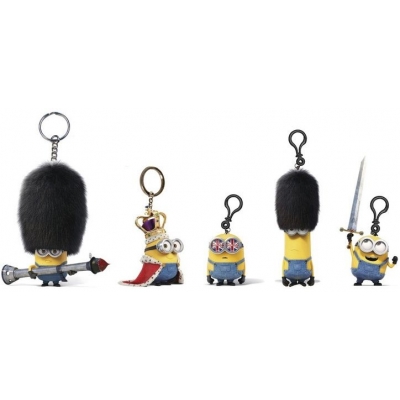 ADC Figurka Mimoňové (Minions) s přívěskem 3D na klíče Britská kolekce 5 druhů