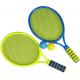 Set 2 rakety barevné 43cm s míčky na soft líný tenis 2 barvy plast