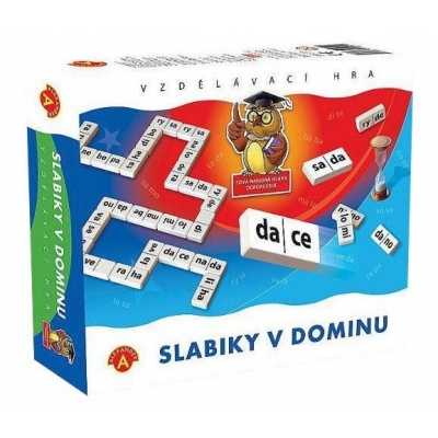 ALEXANDER Hra vzdělávací Slabiky v dominu *SPOLEČENSKÉ HRY*