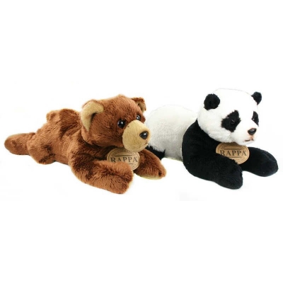PLYŠ Medvěd hnědý ležící 18cm Eco-Friendly *PLYŠOVÉ HRAČKY*