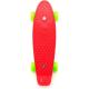 Skateboard dětský pennyboard červený 43cm plastové osy zelená kola